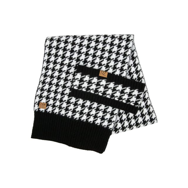 Rachel Zoe Women's Scarf Headband 2-Piece Set, Houndstooth